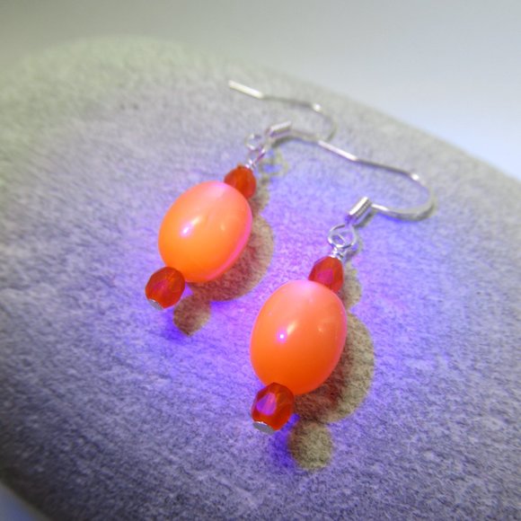 Czech Glass bead earrings - Picture 6 of 10